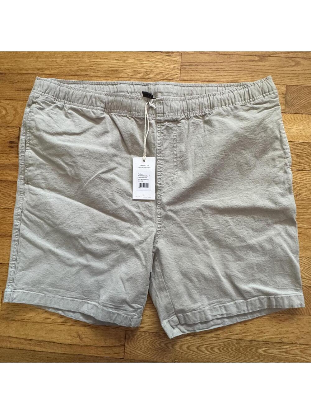 FreeFly Men's Stretch Canvas Shorts - Stone Khaki XXL